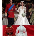MinMin Beads~自創~英國王妃凱特婚紗禮服材料包~
